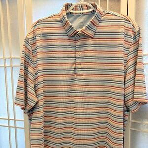 johnnie-O - Performance Polo, Multi-Colored Stripe